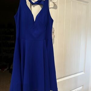 B Darlin Vibrant Royal Blue Sleeveless Fit & Flare Dress- NWT